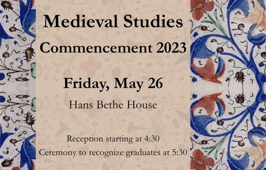 Medieval Studies Commencement invite 2023