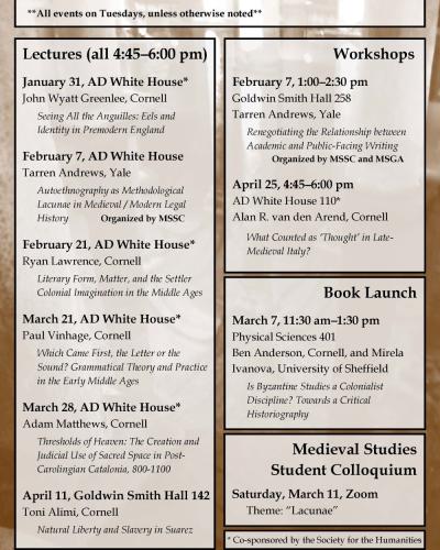 Spring 2023 events